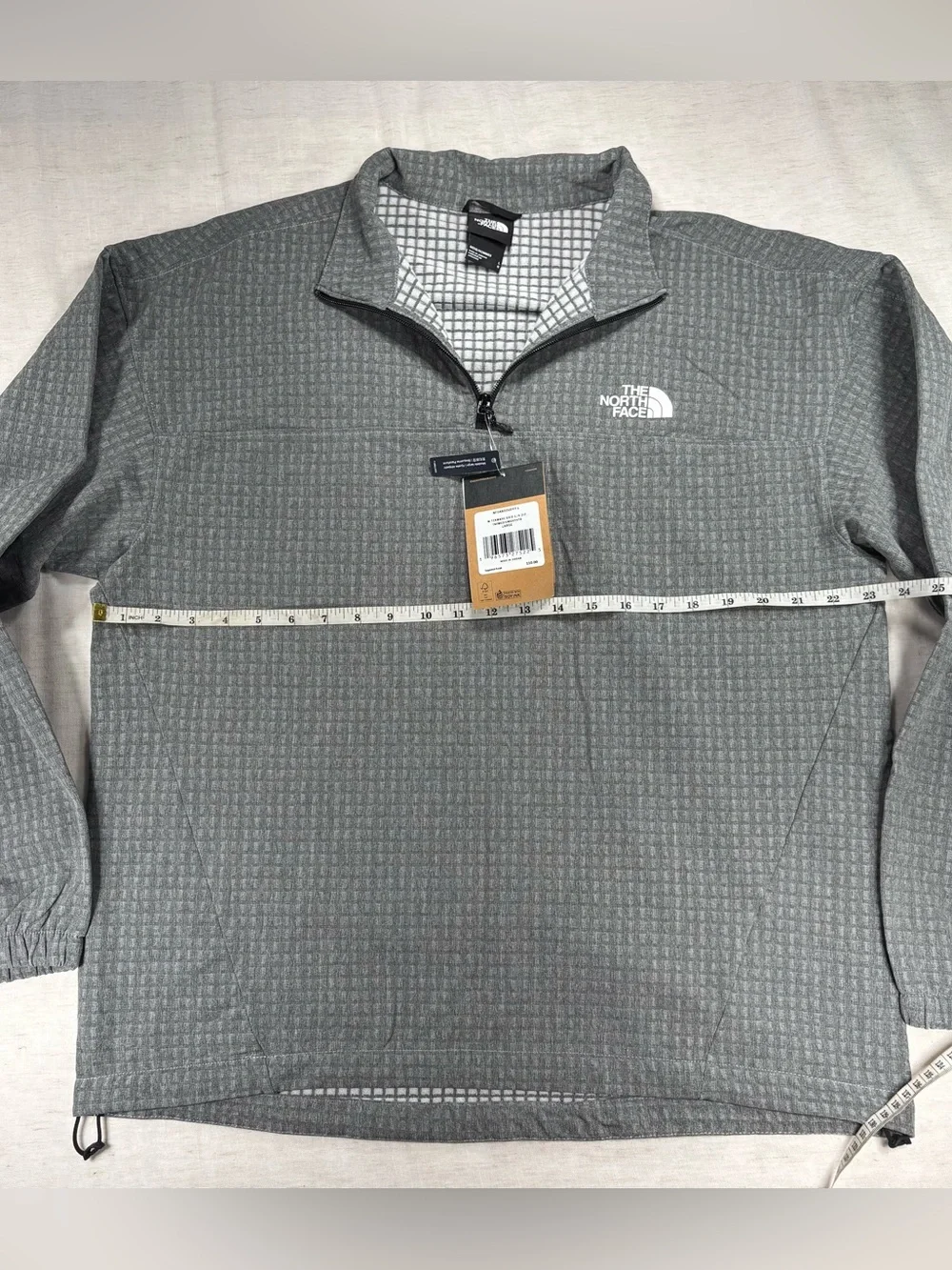 NWT The North Face Tekware Grid Matching Set 1/4 Zip & Pants Grey Large